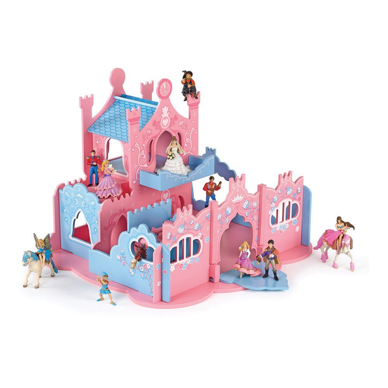 PAPO The Enchanted World Castle in the Clouds Toy Playset, 3 Years or Above, Pink/Blue