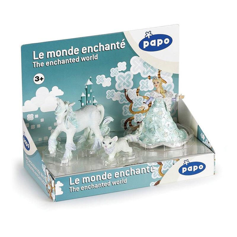 PAPO The Enchanted World Ice Queen Display Box, 3 Years or Above, White/Blue
