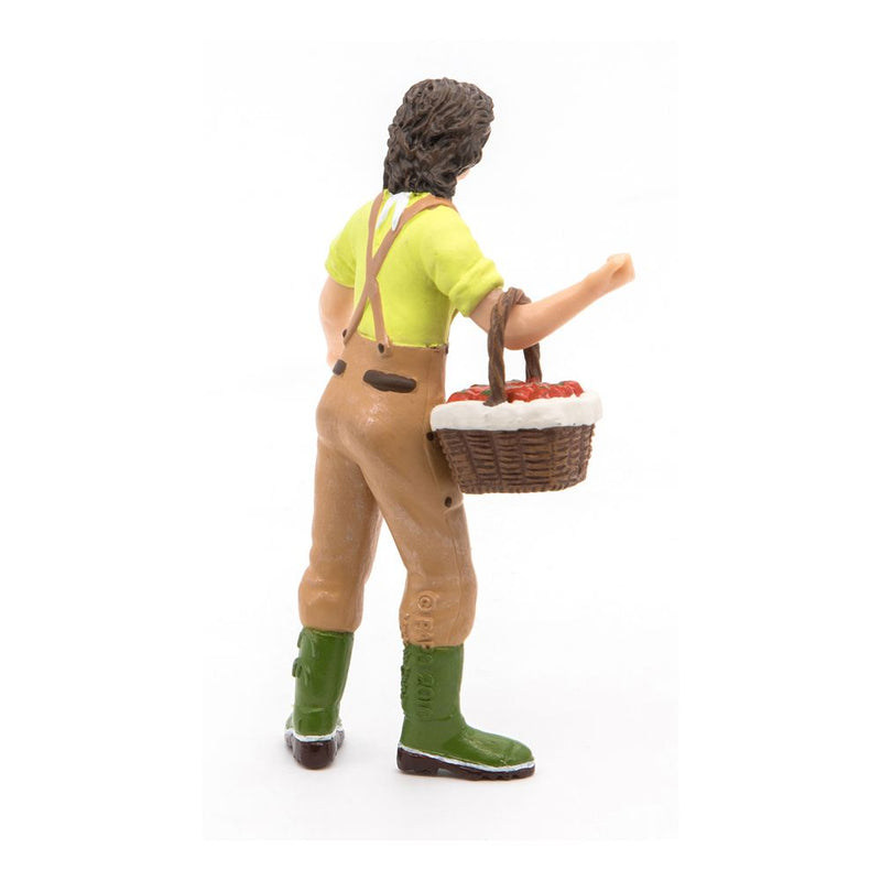 PAPO Farmyard Friends Woman Farmer with Basket Toy Figure, 3 Years or Above, Multi-colour