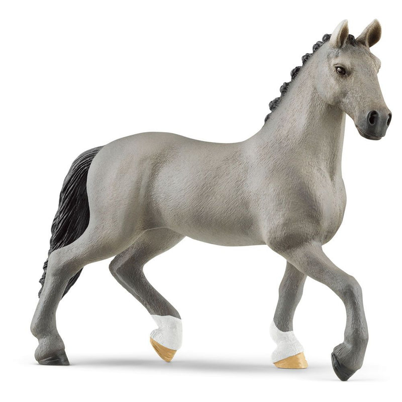 SCHLEICH Horse Club Selle Francais Stallion Toy Figure, 5 to 12 Years, Grey