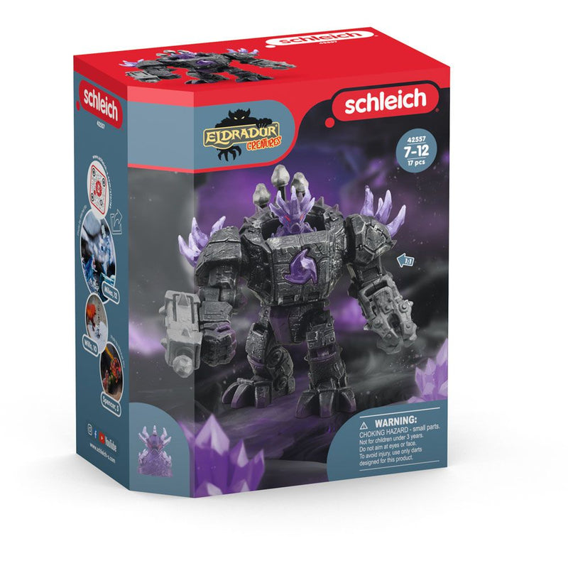 SCHLEICH Eldrador Creatures Shadow Master Robot with Mini Creature Toy Figure, 7 to 12 Years, Black/Purple