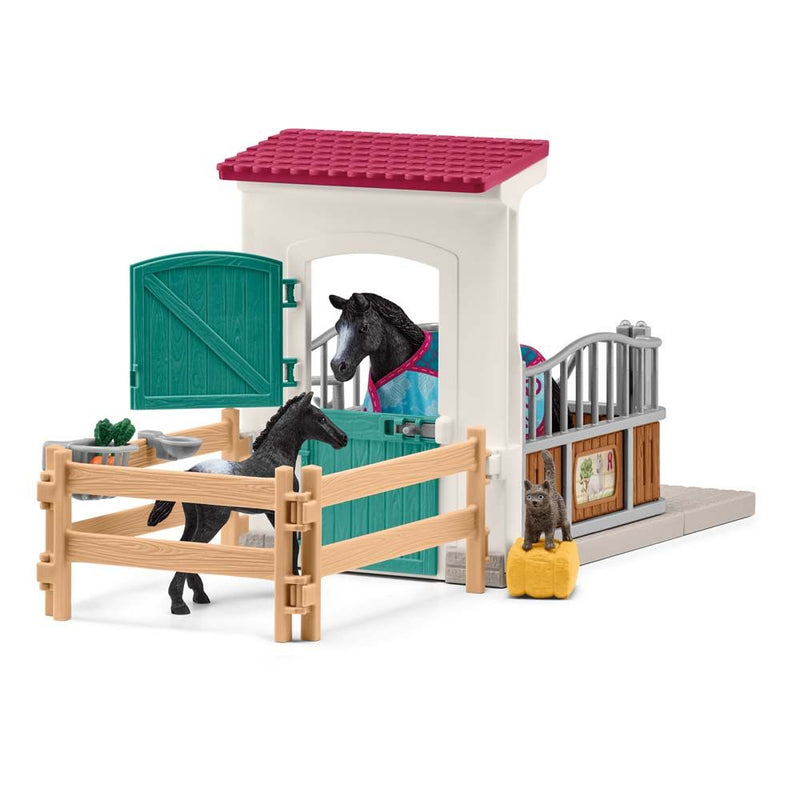 SCHLEICH Horse Club Horse Box with Mare and Foal Toy Playset, 5 to 12 Years, Multi-colour