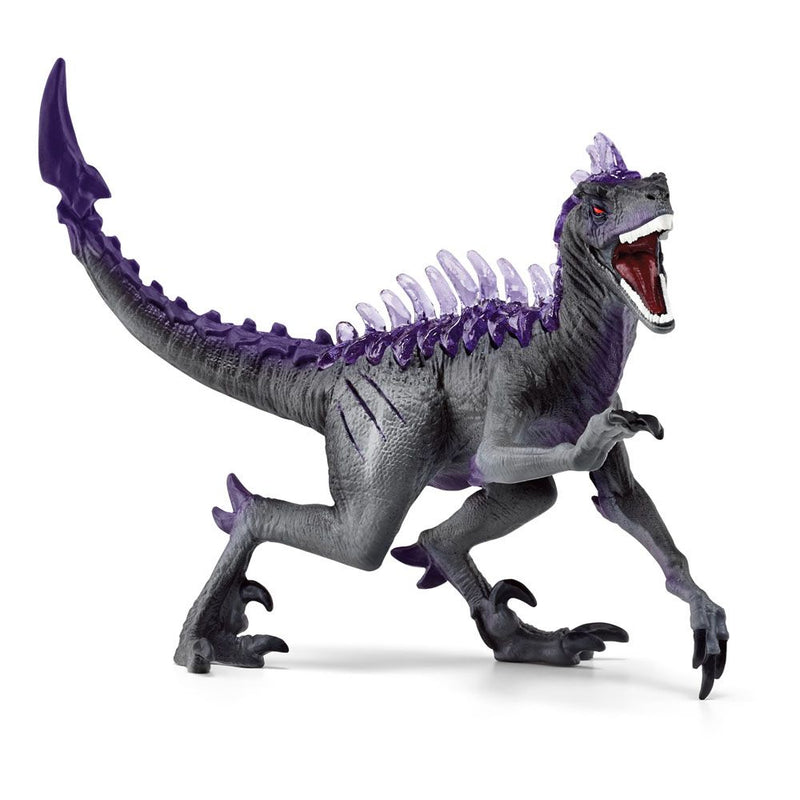 SCHLEICH Eldrador Creatures Shadow Raptor Toy Figure, 7 to 12 Years, Black/Purple