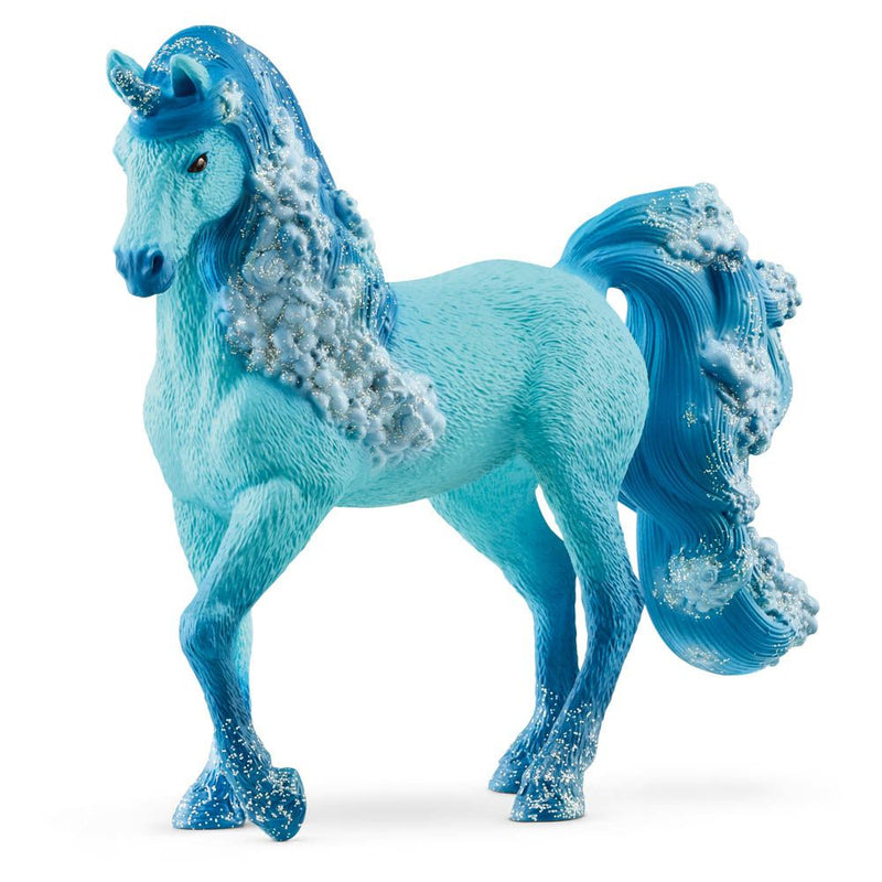 SCHLEICH Bayala Elementa Water Unicorn Mare Toy Figure, 5 to 12 Years, Blue