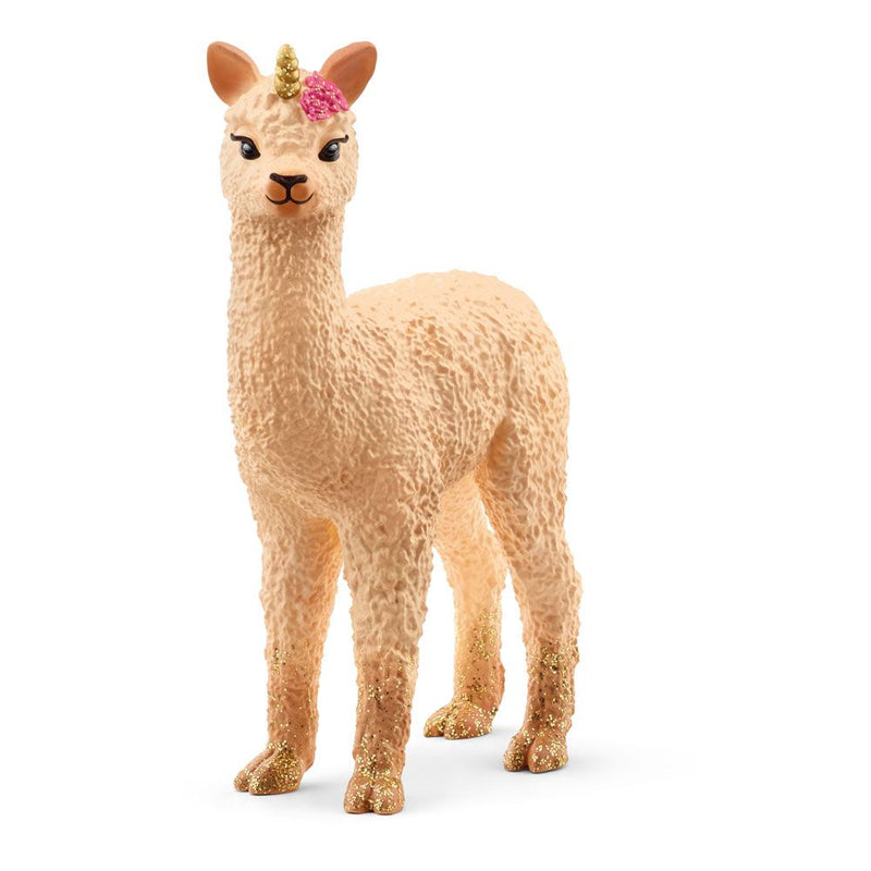 SCHLEICH Bayala Llama Unicorn Foal Toy Figure, 5 to 12 Years, Tan