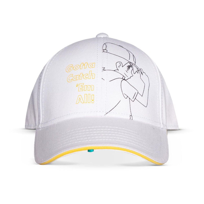 POKEMON Gotta Catch Them All Ash Line Art Adjustable Cap