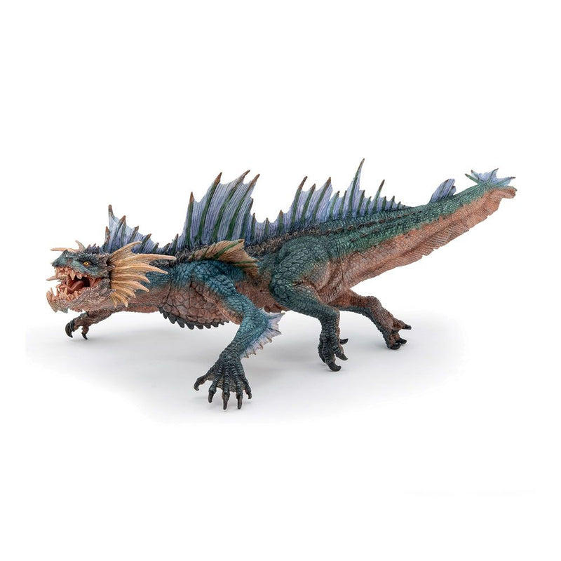 PAPO Fantasy World Sea Dragon Toy Figure, Three Years and Above, Green/Tan