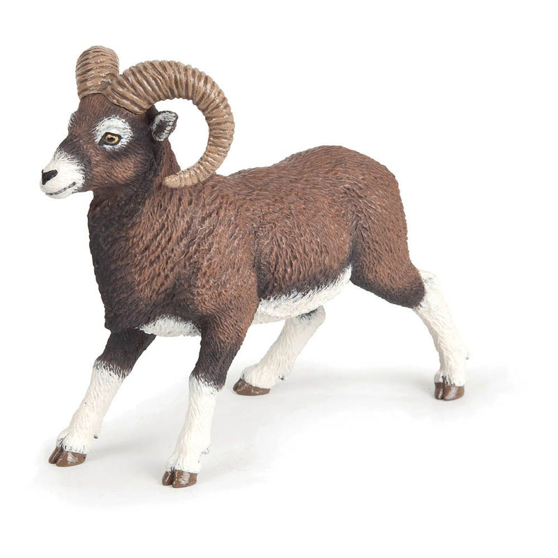 PAPO Wild Animal Kingdom Mouflon Toy Figure, Three Years and Above, Brown