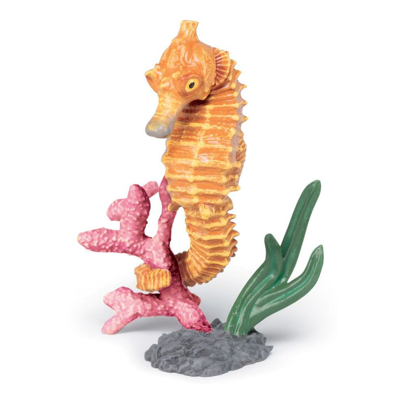 PAPO Marine Life Seahorse Toy Figure, Three Years and Above, Orange