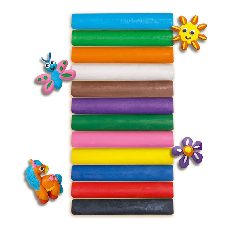 SES CREATIVE Infinity Modelling Clay, 12 Pack Set, Three Years and Above