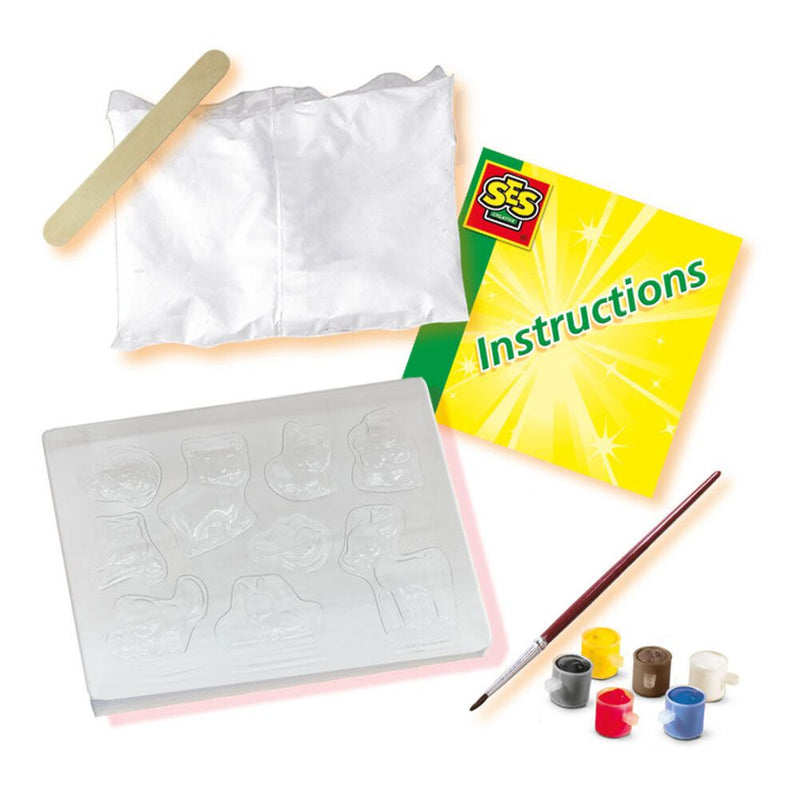 SES CREATIVE Forest Animals Casting and Painting Set, Five Years and Above