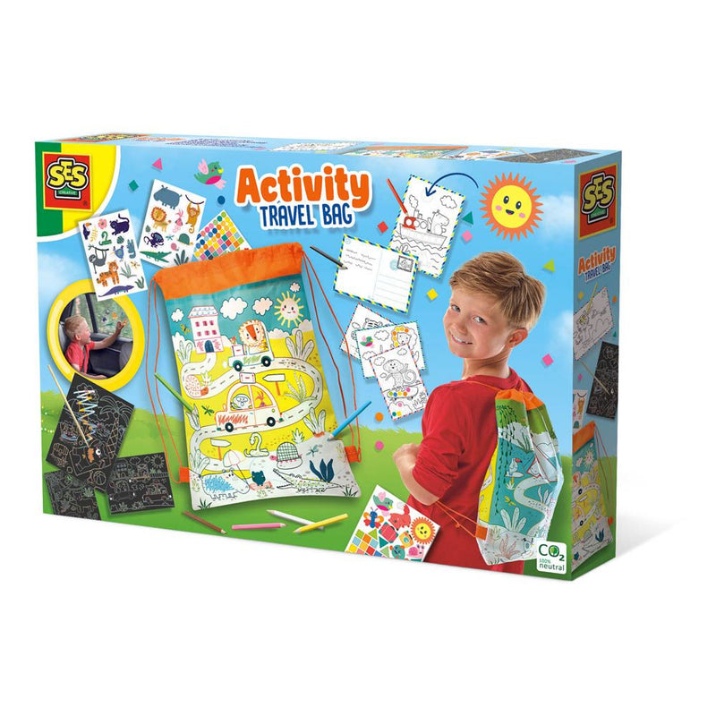 SES CREATIVE Activity Travel Bag Colouring Set, Three Years and Above