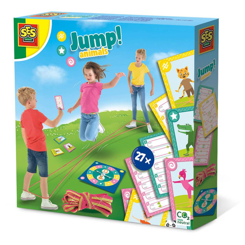 SES CREATIVE Jump! Animals French Skipping Challenges, Three Years and Above