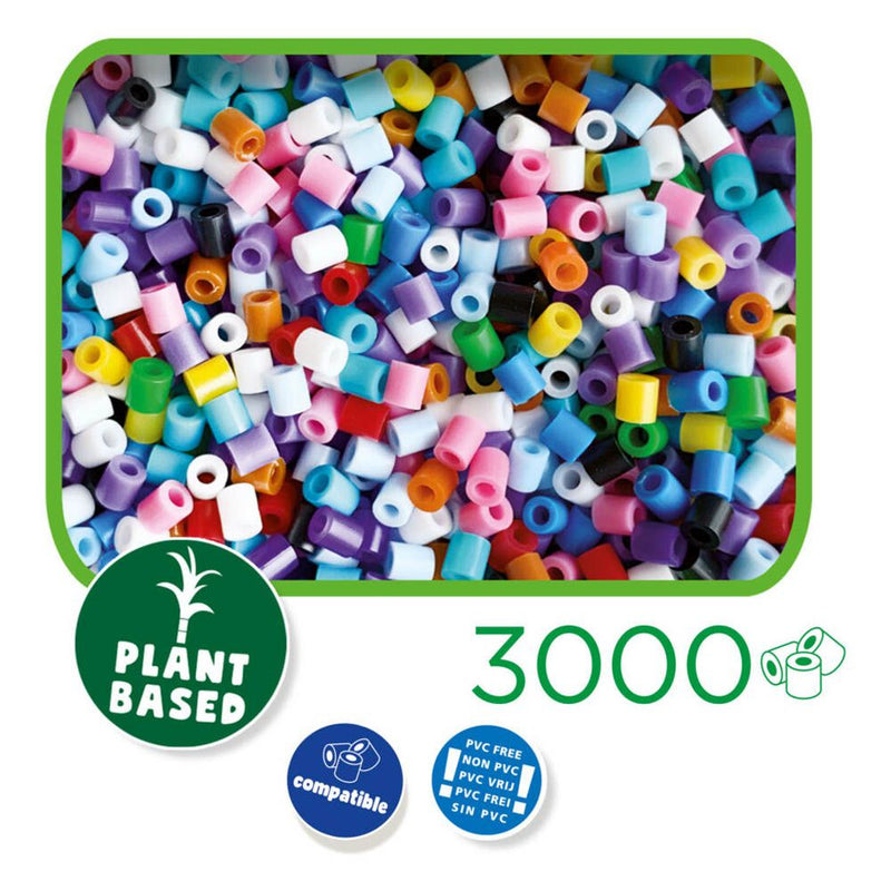 SES CREATIVE Beedz Green 3000 Iron-on Beads Mosaic Art Kit, Five Years and Above