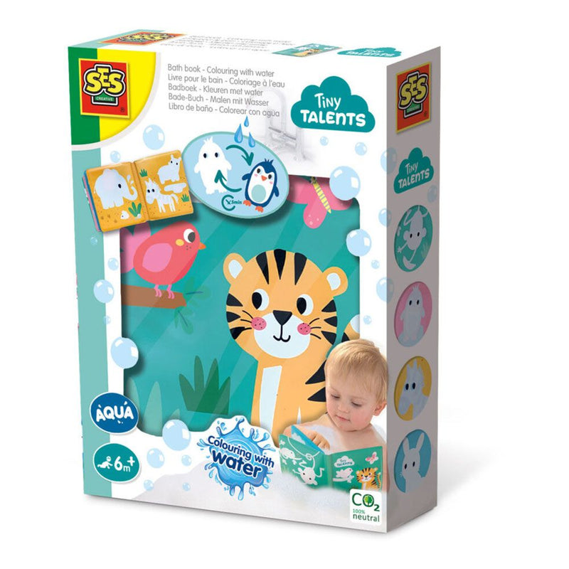 SES CREATIVE Colouring with Water Bath Book, Six Months and Above
