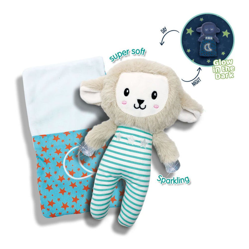 SES CREATIVE Tiny Talents Sleepy Sheep Night Buddy Glow-in-the-Dark, 1 Months and Above