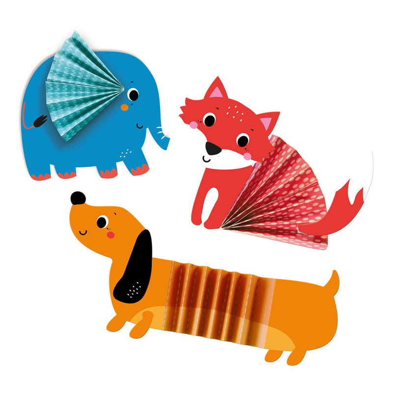 SES CREATIVE Zig Zag Origami Animals Kit, 3 to 6 Years