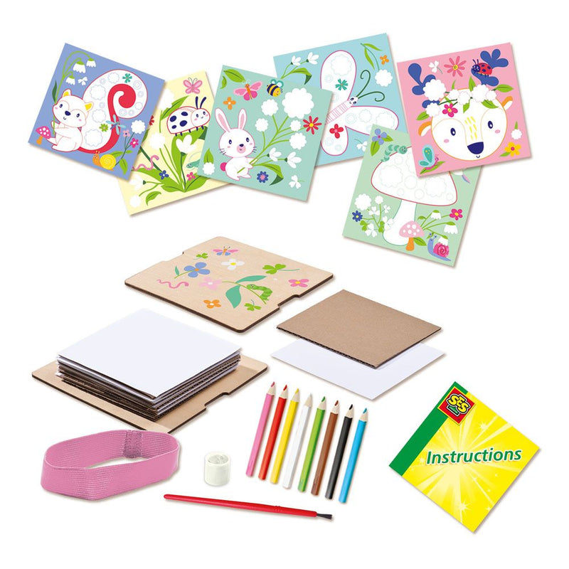 SES CREATIVE Inspired by Nature Flower Press Art Craft Kit, Five Years and Above