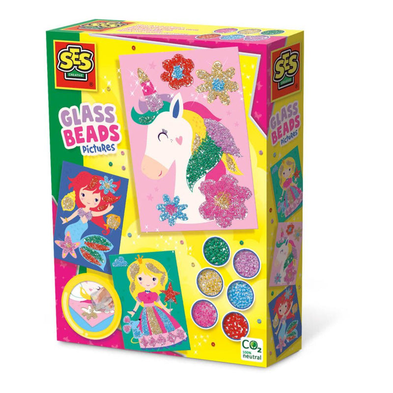 SES CREATIVE Glass Beads Pictures Colouring Set, Three Years and Above