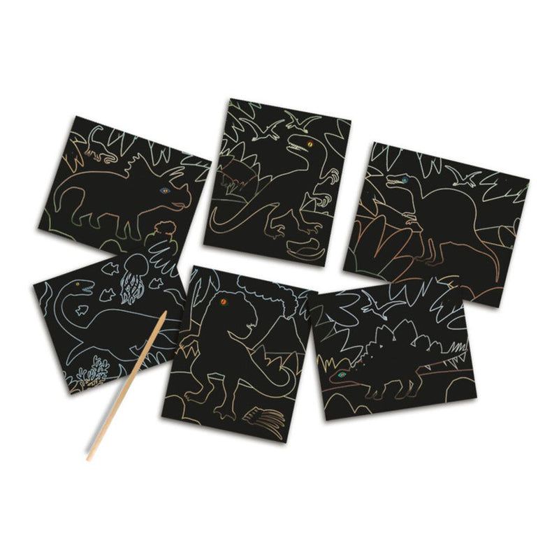 SES CREATIVE Dinosaurs Glow-in-the-Dark Scratch Card, Three Years and Above