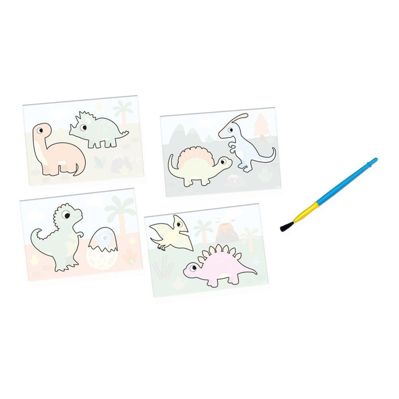 SES CREATIVE Dinos Colouring with Water Painting Set, 1 to 4 Years