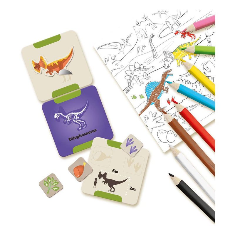 SES CREATIVE I Learn Dinosaurs Colouring Set, 3 to 6 Years