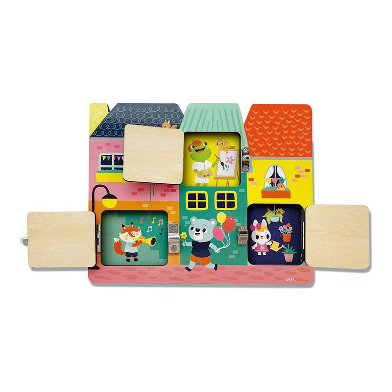SES CREATIVE I Learn Latches Board, 3 to 6 Years