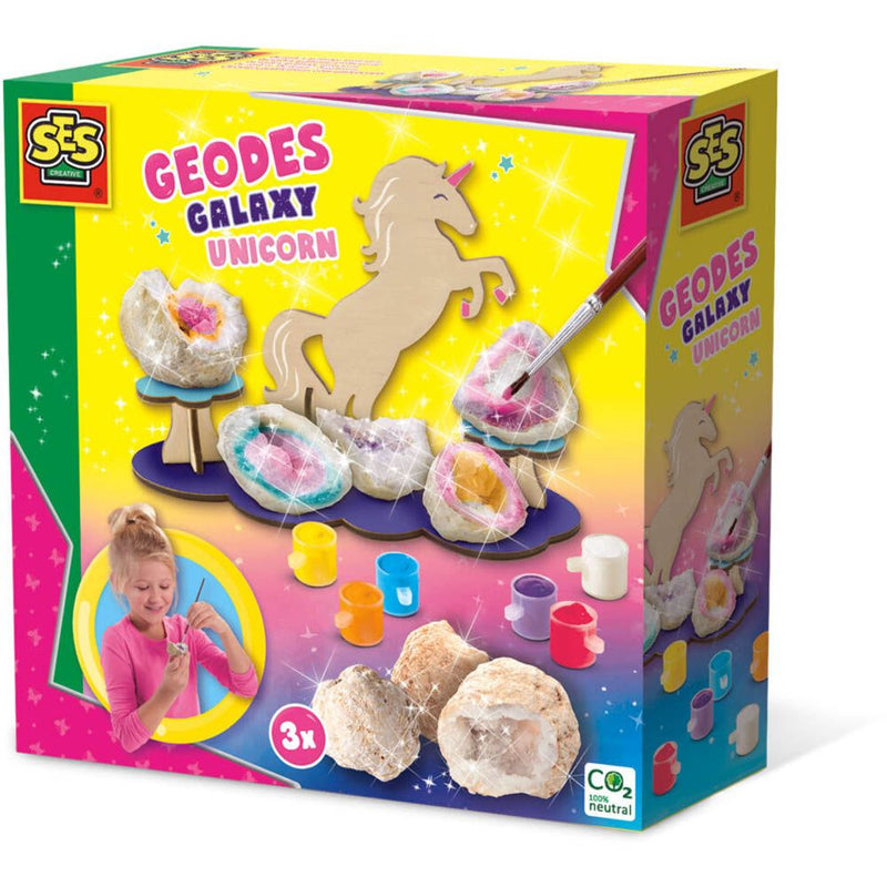 SES CREATIVE Unicorn Geodes Galaxy Craft Kit, Eight Years and Above