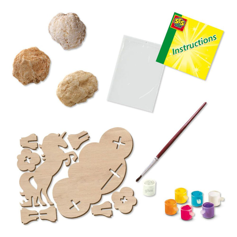 SES CREATIVE Unicorn Geodes Galaxy Craft Kit, Eight Years and Above