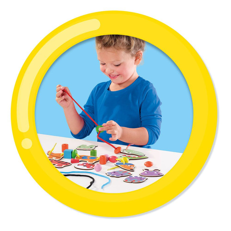 SES CREATIVE Lacing Animals Bead Set, 3 to 6 Years