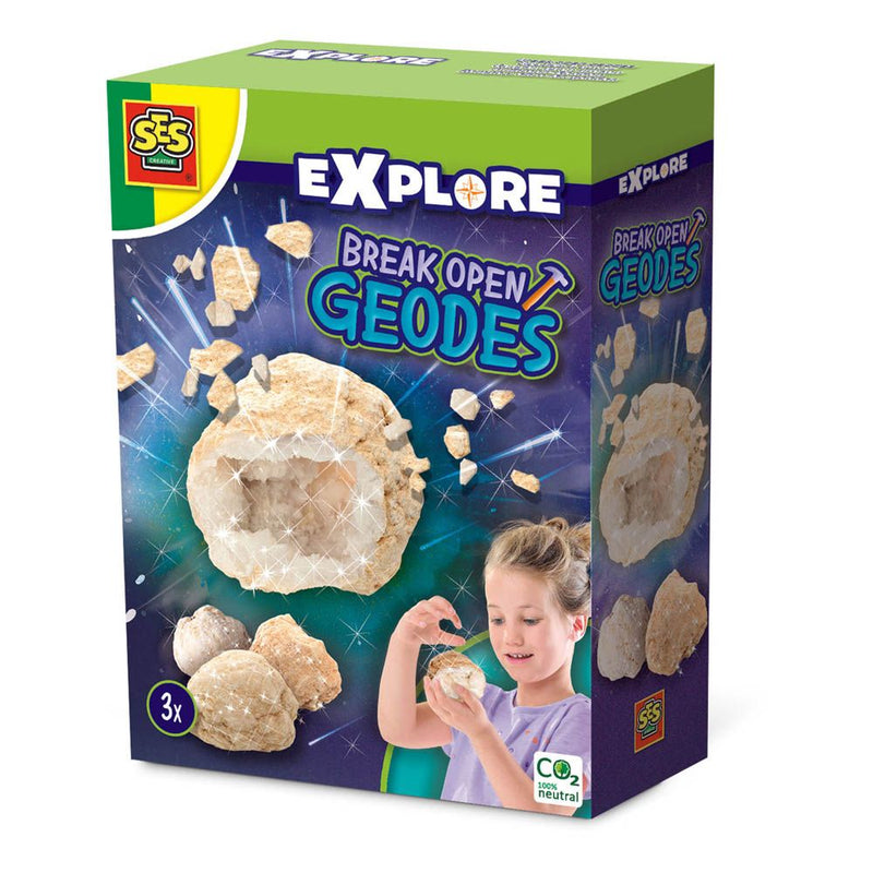 SES CREATIVE Explore Break Open Geodes, Eight Years and Above