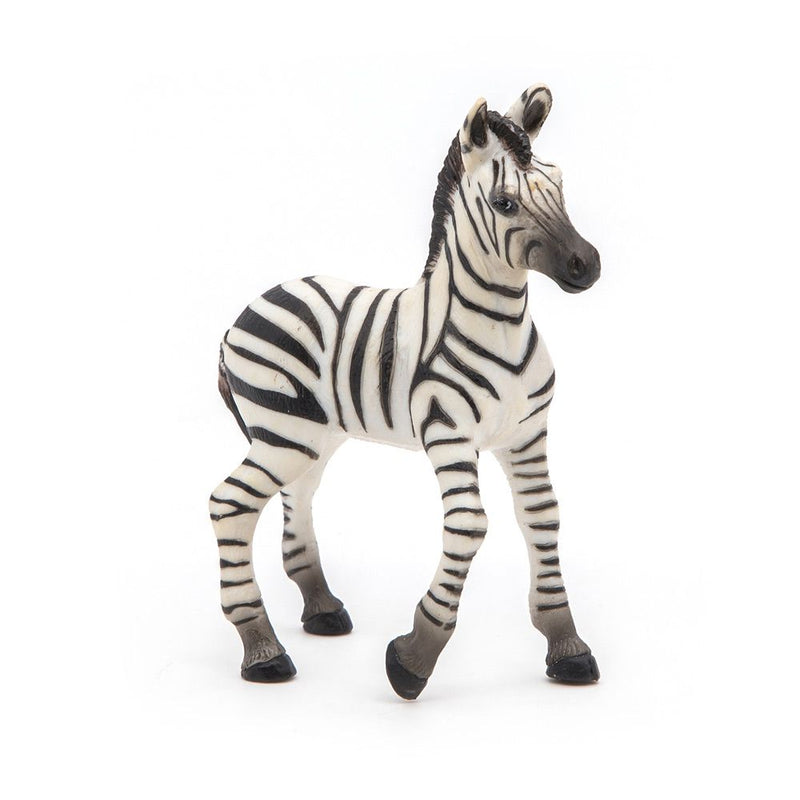 PAPO Wild Animal Kingdom Zebra Foal Toy Figure, 3 Years or Above, Black/White