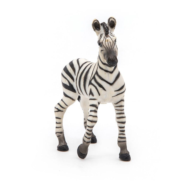 PAPO Wild Animal Kingdom Zebra Foal Toy Figure, 3 Years or Above, Black/White
