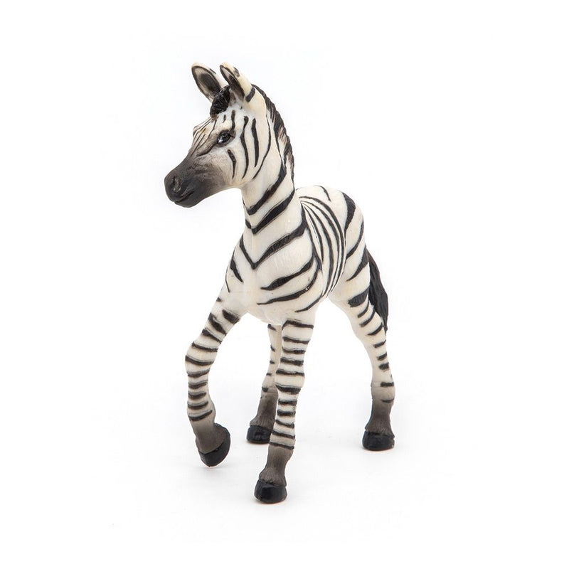 PAPO Wild Animal Kingdom Zebra Foal Toy Figure, 3 Years or Above, Black/White