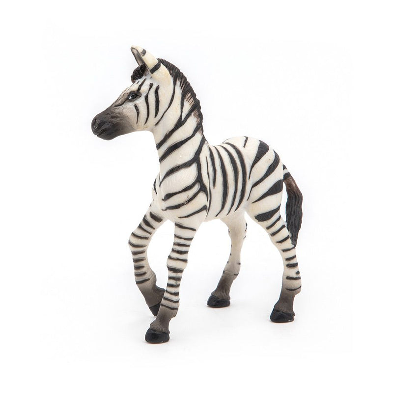 PAPO Wild Animal Kingdom Zebra Foal Toy Figure, 3 Years or Above, Black/White