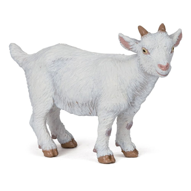 PAPO Farmyard Friends White Kid Goat Toy Figure, 3 Years or Above, White