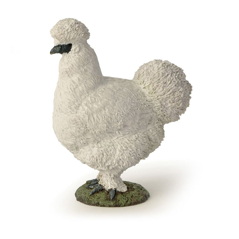 PAPO Farmyard Friends Silkie Chicken Toy Figure, 3 Years or Above, White