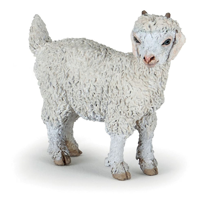 PAPO Farmyard Friends Young Angora Goat Toy Figure, 3 Years or Above, White