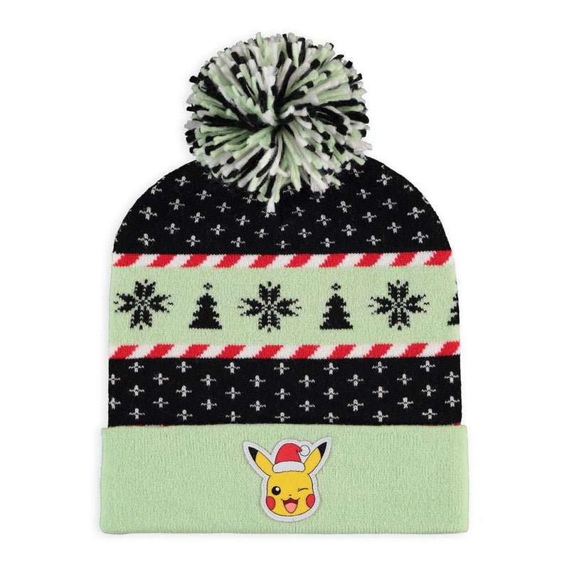 POKEMON Pikachu Christmas Festive Beanie & Scarf Gift Set