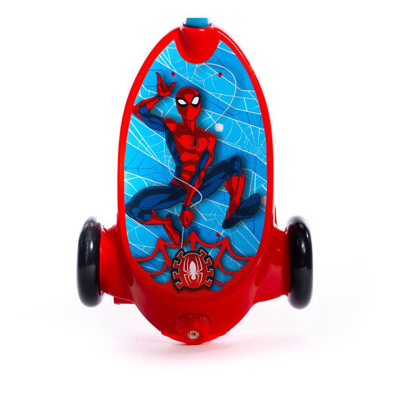 HUFFY Marvel Comics Spider-man Bubble Electric Children's Scooter, Red/Blue