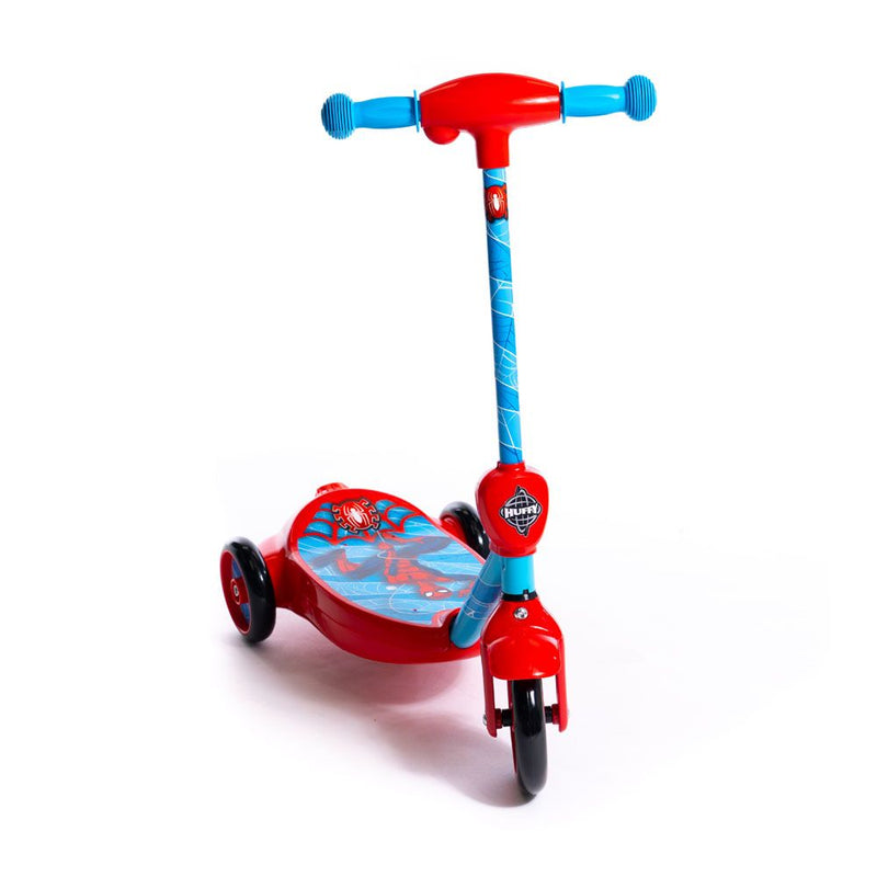 HUFFY Marvel Comics Spider-man Bubble Electric Children's Scooter, Red/Blue
