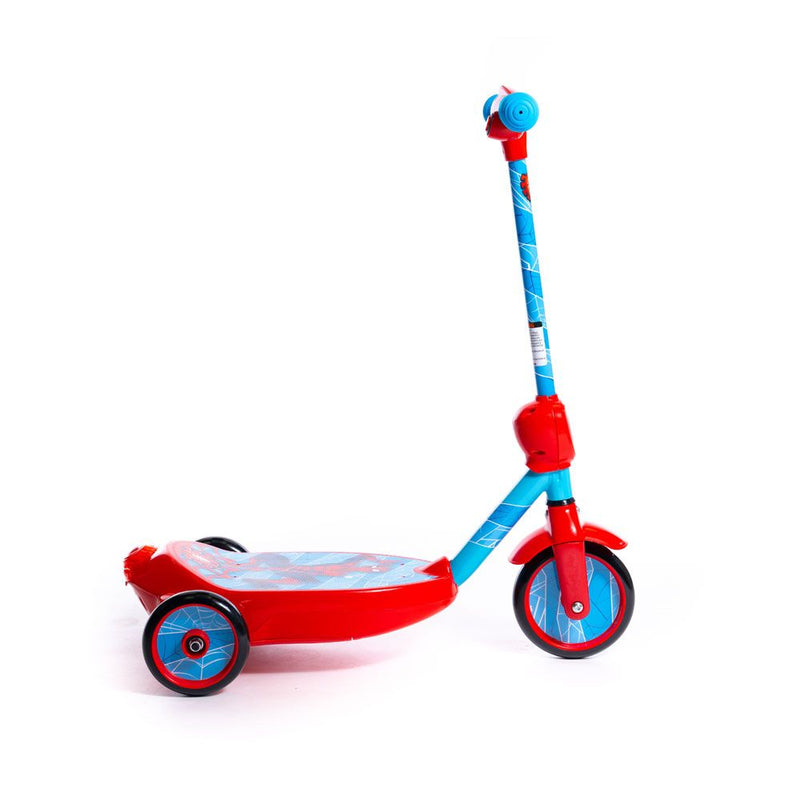 HUFFY Marvel Comics Spider-man Bubble Electric Children's Scooter, Red/Blue