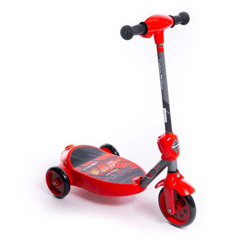 HUFFY Disney Cars Lightning McQueen Bubble Electric Children's Scooter, Red/Black