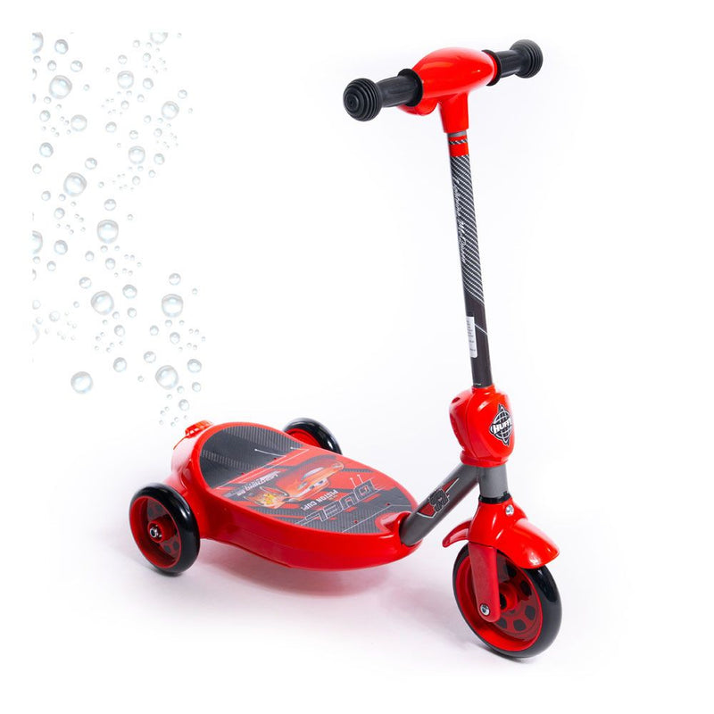 HUFFY Disney Cars Lightning McQueen Bubble Electric Children's Scooter, Red/Black