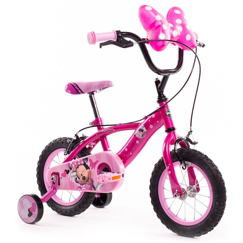 HUFFY Disney Minnie Mouse 12-inch Children's Bike, Pink/Black