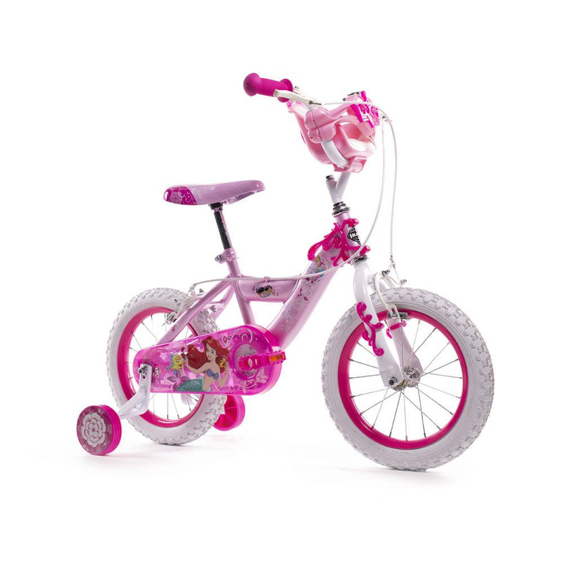 HUFFY Disney Princess 14-inch Children's Bike, Pink/White