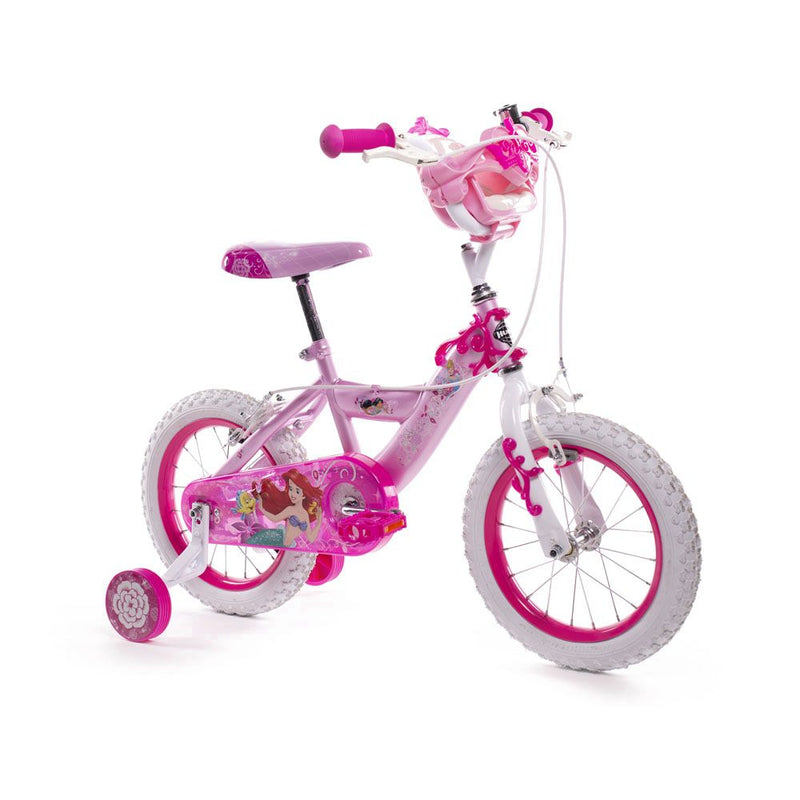 HUFFY Disney Princess 14-inch Children's Bike, Pink/White
