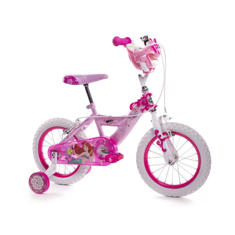 HUFFY Disney Princess 14-inch Children's Bike, Pink/White