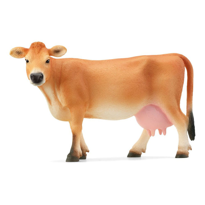 SCHLEICH Farm World Jersey Cow Toy Figure, 3 to 8 Years, Brown