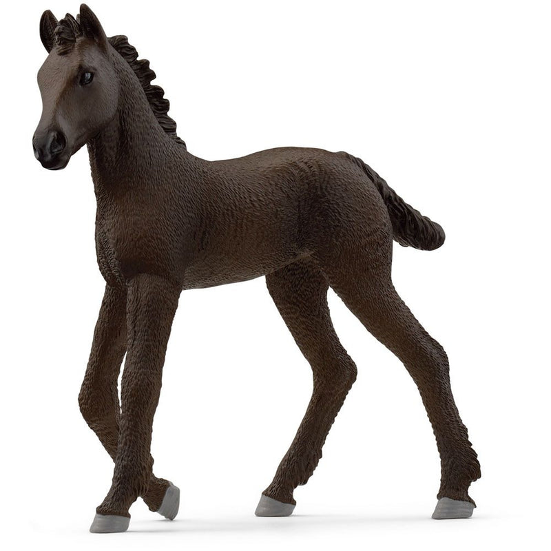 SCHLEICH Horse Club Friesian Foal Toy Figure, 5 to 12 Years, Black